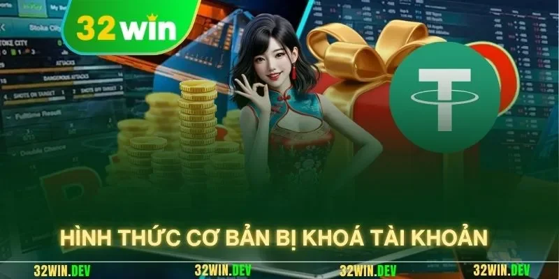 Hình thức cơ bản bị khoá tài khoản
